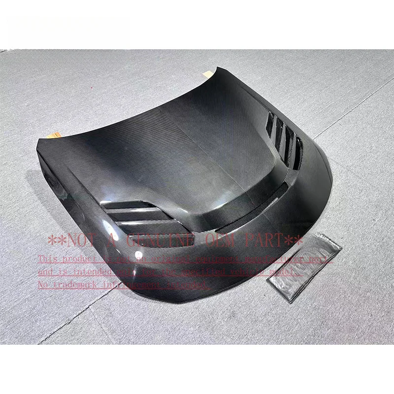 For BMW V Style Dry Carbon Fiber Engine Hood Bonnet Fit 2 Series G42 M2 G87 Modified Body Parts