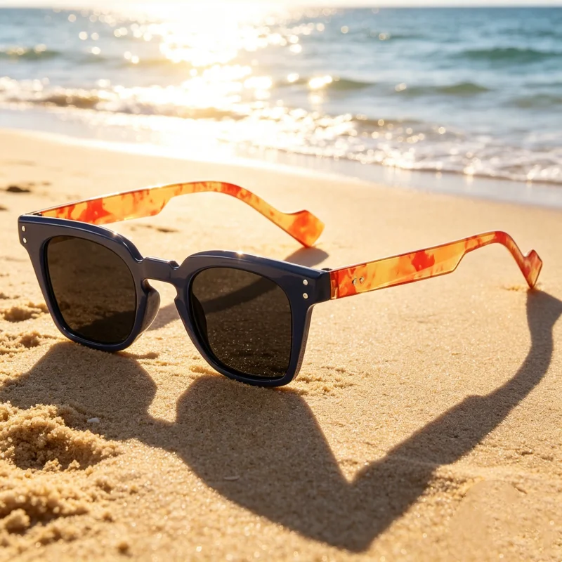 

Retro Outdoor Anti-UV Optical Spectacle Eyeglasses Women Men Vintage Square Sunglasses Fashionable Gray Lenses Eyewear Frames