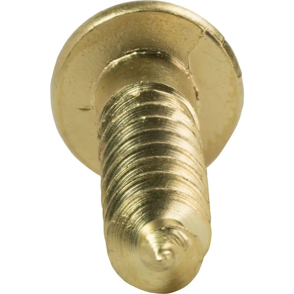 Chipboard Fasteners Self Drilling Tapping Round Head Solid Brass Minus Wood Screws