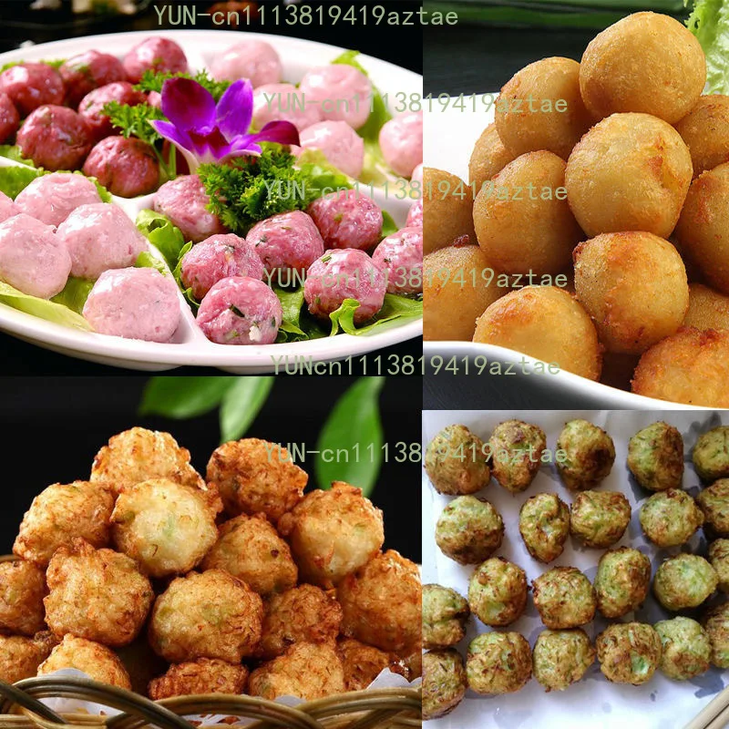 600 Pcs/Min Manual Meatball Frying Machine Steel Fish Ball Maker Former Tool Meat Ball Making Machine Balls Forming Tool