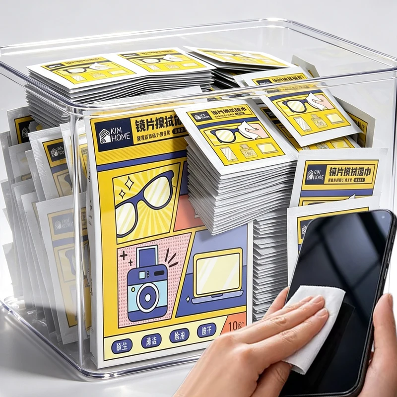 Quick Cleaning Lens Cloths Portable Oil Stain Removal Convenient Carry-Easy-To-Use Microfiber Wipes for Glass