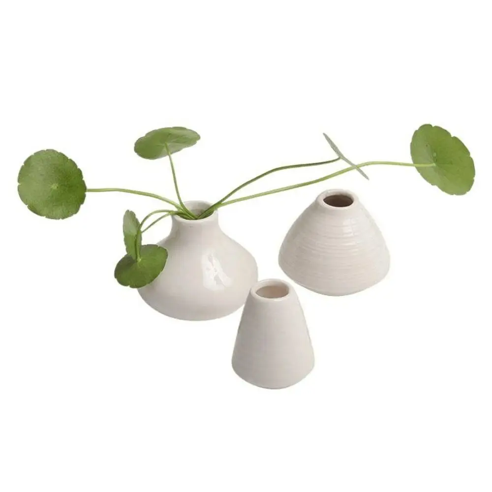 White Porcelain Ceramic Vase Refrigerator Magnet 3D Miniature Multi-purpose Flower Vase Fridge Sticker Unique Ornament