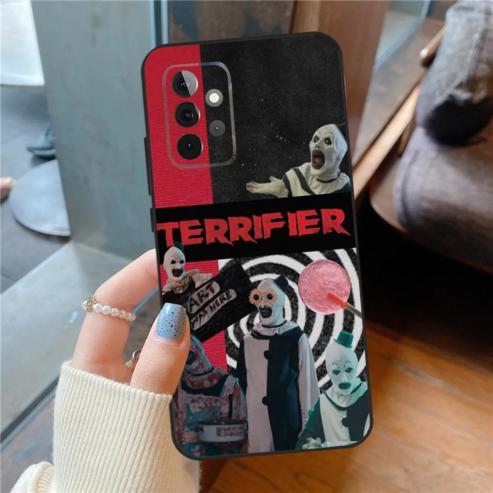 Movie T-Terrifier 2 3 H-Horror Clown   Phone Case For SamsungS24,23,22,21,S20 ,Pro10,S30Plus,S9,20lite Ultra Black Cover