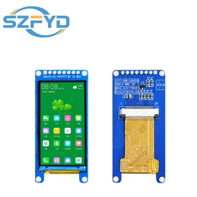 1.9-inch TFT LCD Color Module Module Drive ST7789V Resolution 170X320