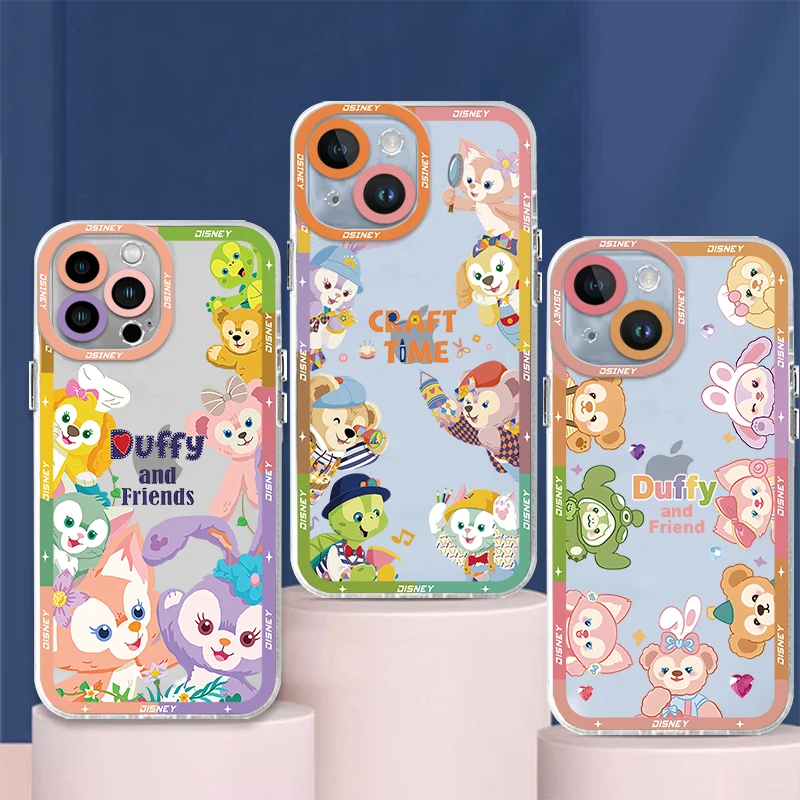 Clear Case For Samsung Galaxy A55 A54 A52 A12 A32 A52S A51 A22 A25 A31 A21s A13 A15 A23 A53 A50 Disney Duffy And Friends Flower