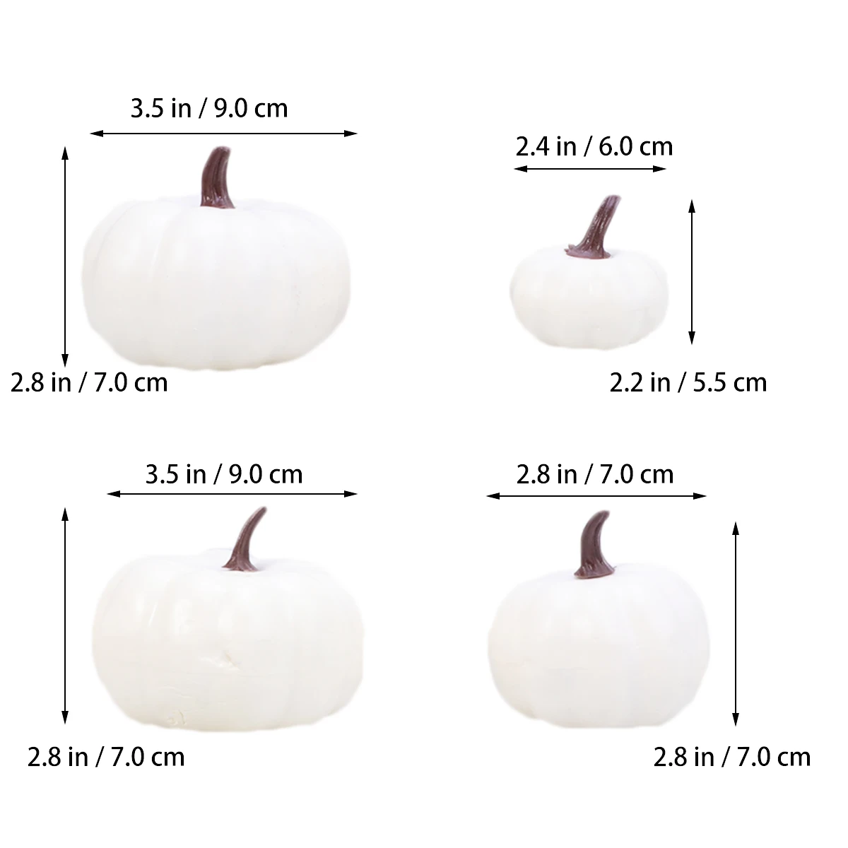 

12 Pcs Artificial Mini Pumpkins Lightweight Foam Craft Fall Ornaments Halloween Simulation Toys Pumpkin Props