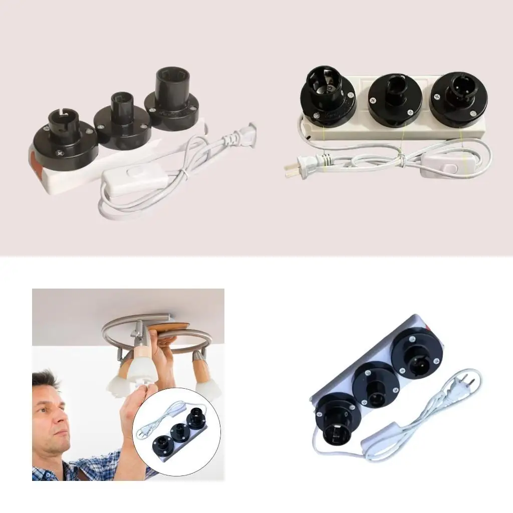 

Y1UB Wall Light Switches E27+E14+B22 Test Lamp Head For Home And Commercial Quick