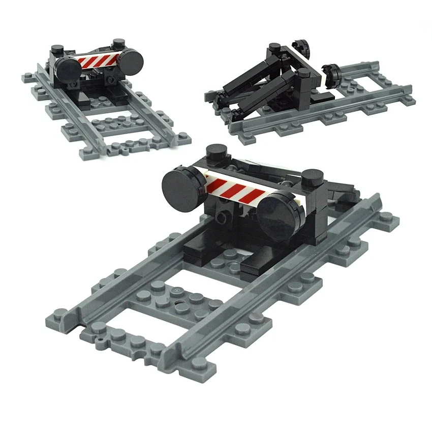 Acessórios de trem técnico peças de pista de roda cerca multi pf funções de energia ferramenta modelo de motor leduo bloco de construção 74784 91994