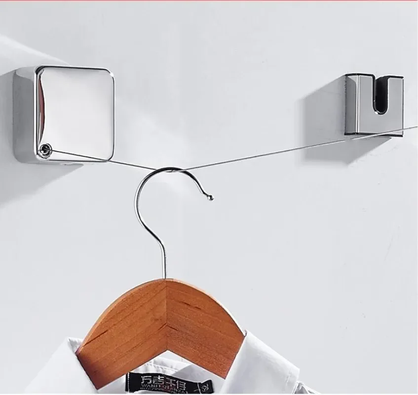 

Портативная выдвижная веревка для белья из нержавеющей стали, внутренняя и наружная вешалка для белья, сушилка для одежды, органайзер, сушилка для одежды, веревка