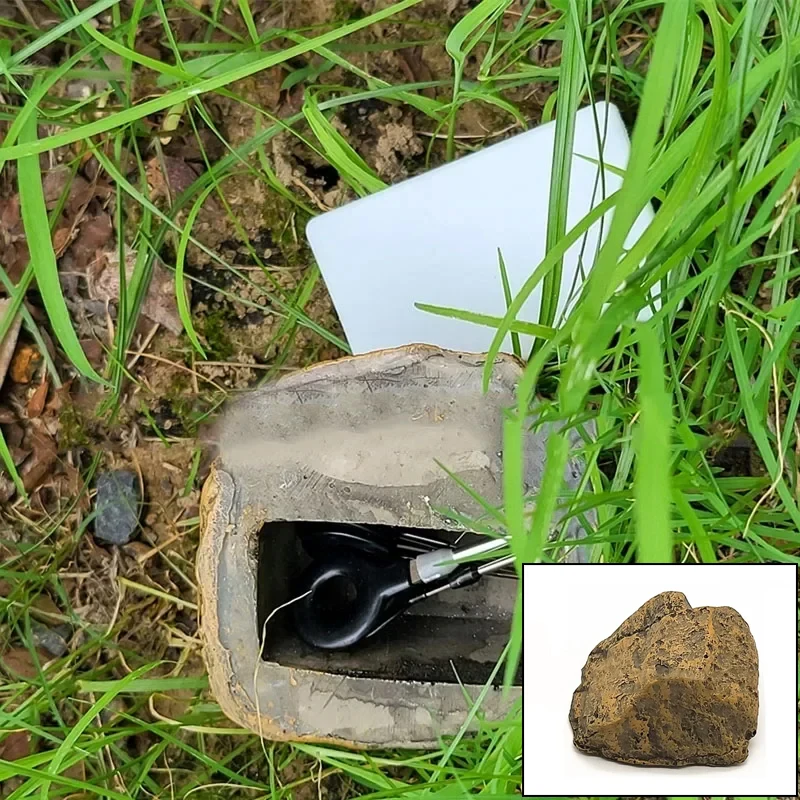 

Private Money Box Simulated Stone Key Box Resin Stone Hidden Safe Diversion Safe Hidden Secret Tools