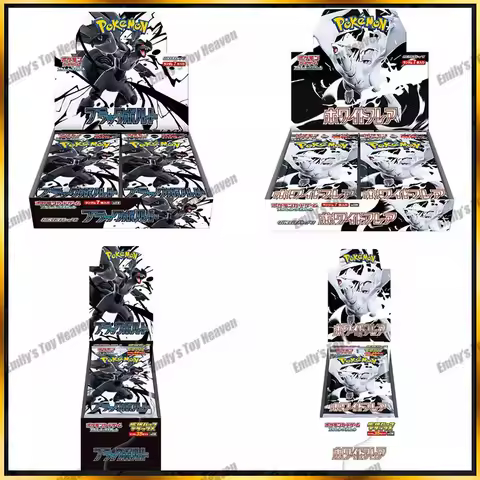 In Stock 100% Original Pokemon Japanese Cards SV11 Black Bolt White Flare Booster Box Display Hanging Box Competition Game Gifts