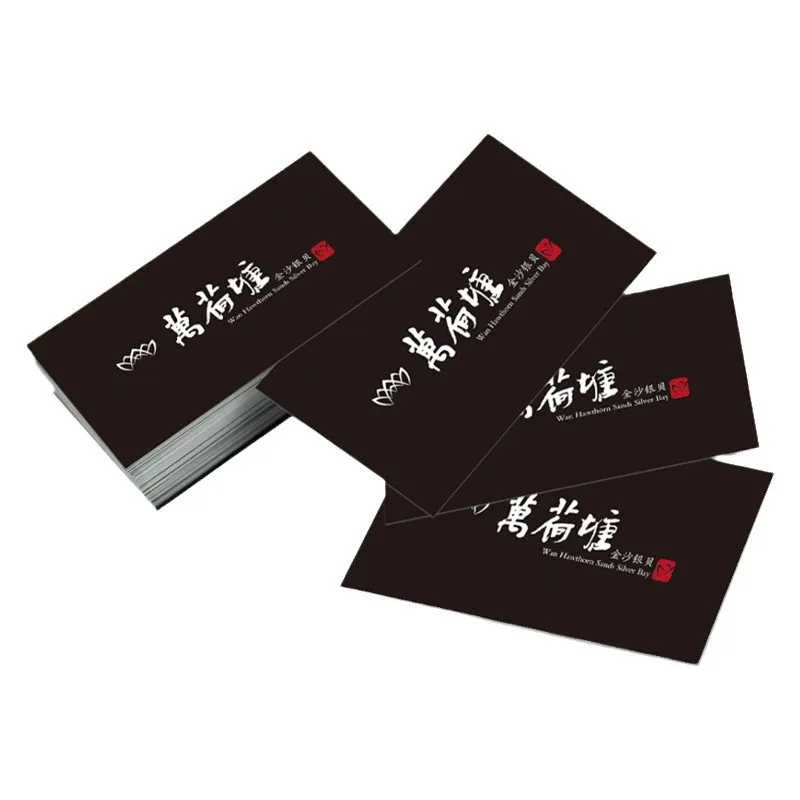 Customized Source Business Card Customization PVC Business Card Stamping High-end Coated Paper Color Printing