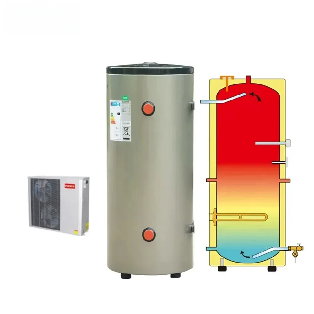 Freestanding Large Capacity 100L 200L 300L Water Hot Buffer Tank Storage Heat Pump Water Tank Warmtepomp Boiler