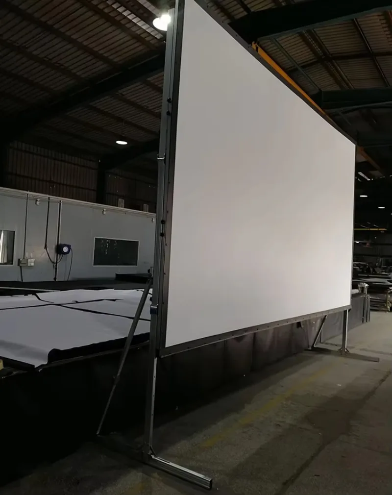 300 Inch 16:9 Quick Fold Portable Projector Screen Front Projection for Outdoor Home Theater Large Activity Cinema