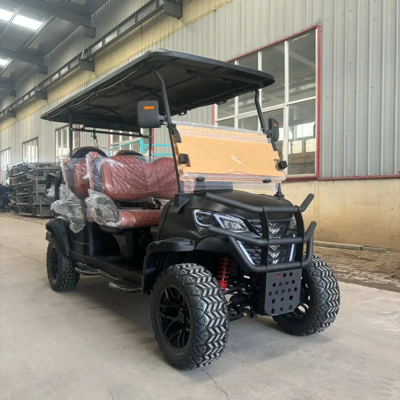 الصين صنع CE معتمد 4 6 مقاعد عربات الغولف الكهربائية بطارية ليثيوم 4-Wheel Drive عربة الغولف