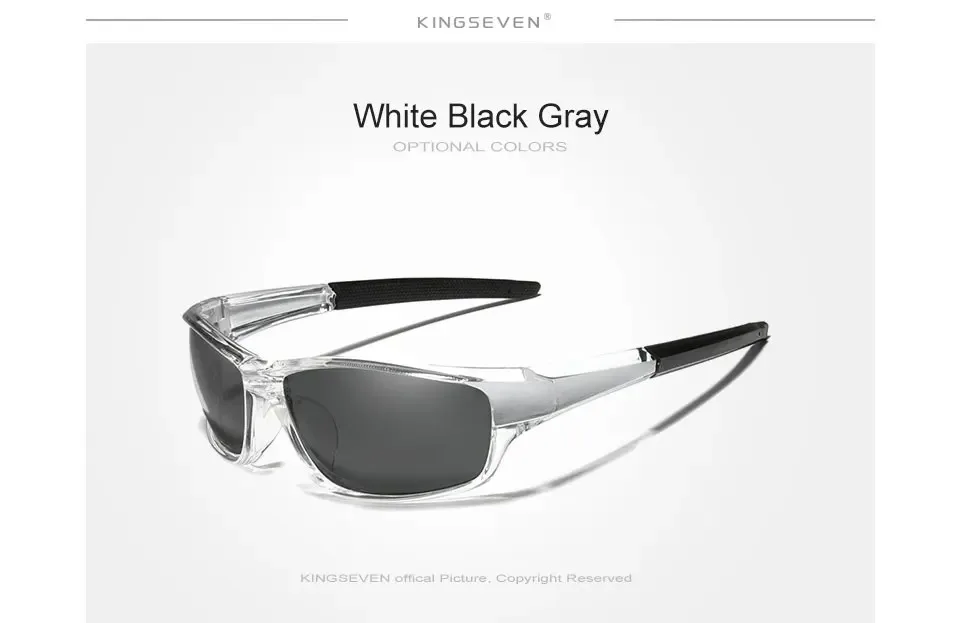 KINGSEVEN Neue Design männer Sport Sonnenbrille Polarisierte Frauen UV400 Objektiv Mode Fahren Im Freien Radfahren Anti-Glare Brillen – Detail 4