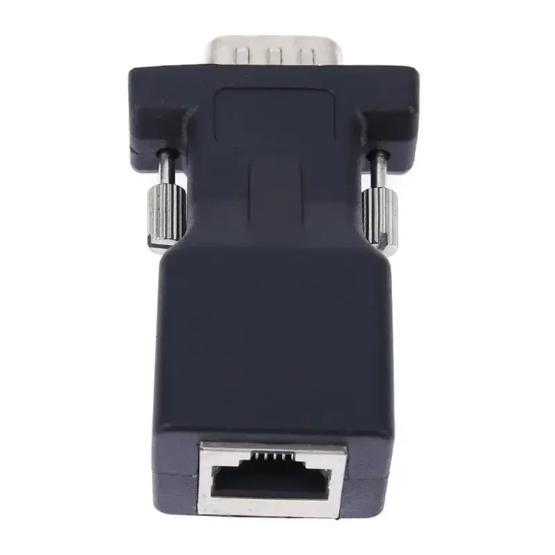 RJ45 to RS232 Extender Male to LAN CAT5 CAT6 RJ45 Network Ethernet Cable Female Adapter Computer Extra Switch Converter