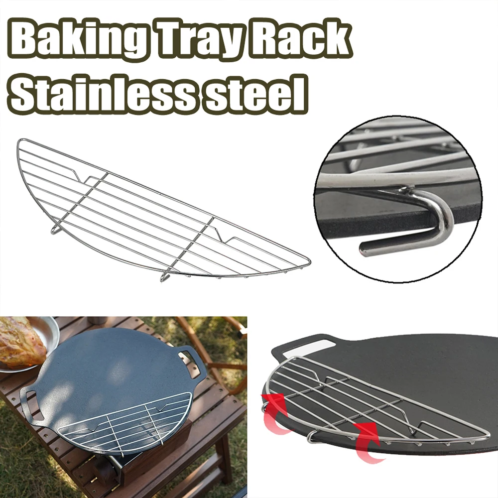 Stainless Steel Barbecue BBQ Grill Net Meshes Racks Grid Round Grate Steam Net Camping Hiking Outdoor Mesh Wire Net