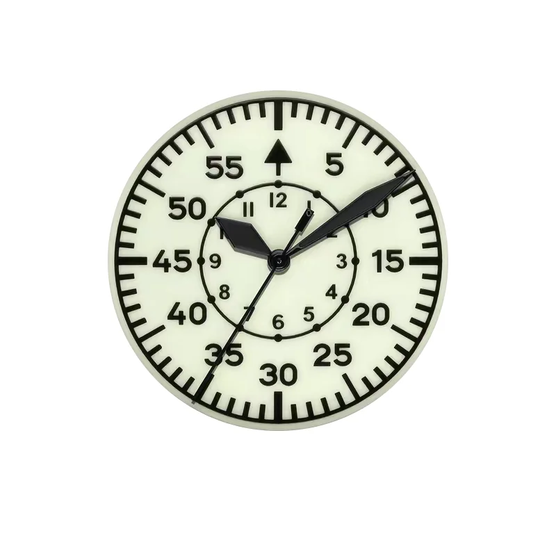VH31 40mm Pilot Watch Case Sweep Seconds for VH31 Quartz Movement Sapphire 5BAR Waterproof for 33.7-35mm Dial Replacement Parts image 3