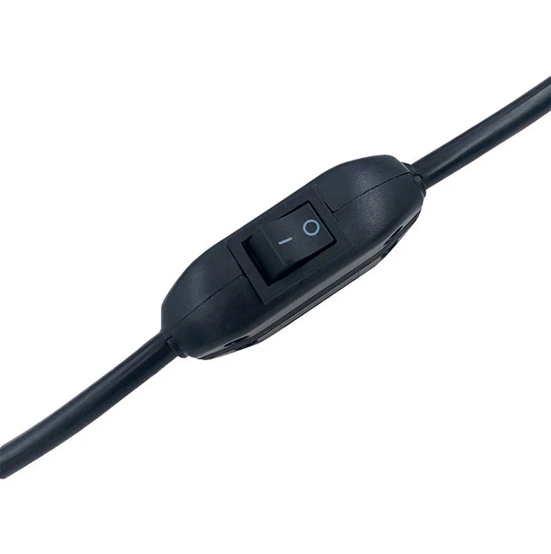 1PCS 30CM with On/Off Switch AC Power Adapter Cable PC Computer C14-C13 Extension Power Cord IEC 320 C13 Female to C14 Male