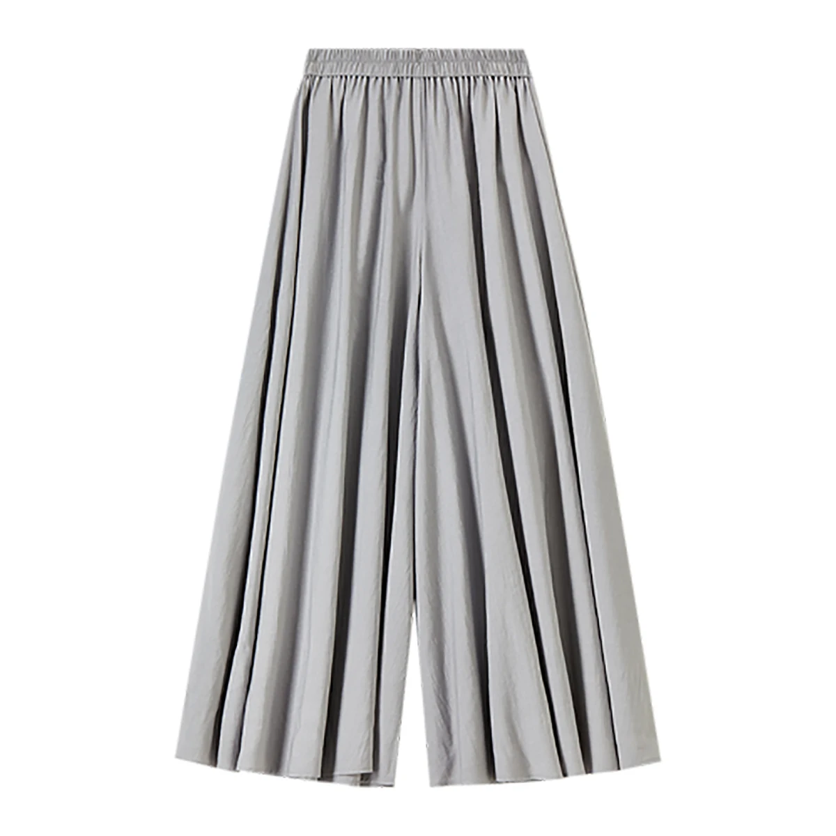 SENTUBILA Simple Wide-leg Skirts Pants For Women 2025 Summer Elastic Waist Elegant Casual Fashion Female Trousers 152KF1702