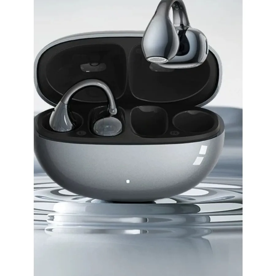 Clip-ear Bluetooth headset does not enter the ear, bone conduction, high sound quality, noise reduction, and long battery life.