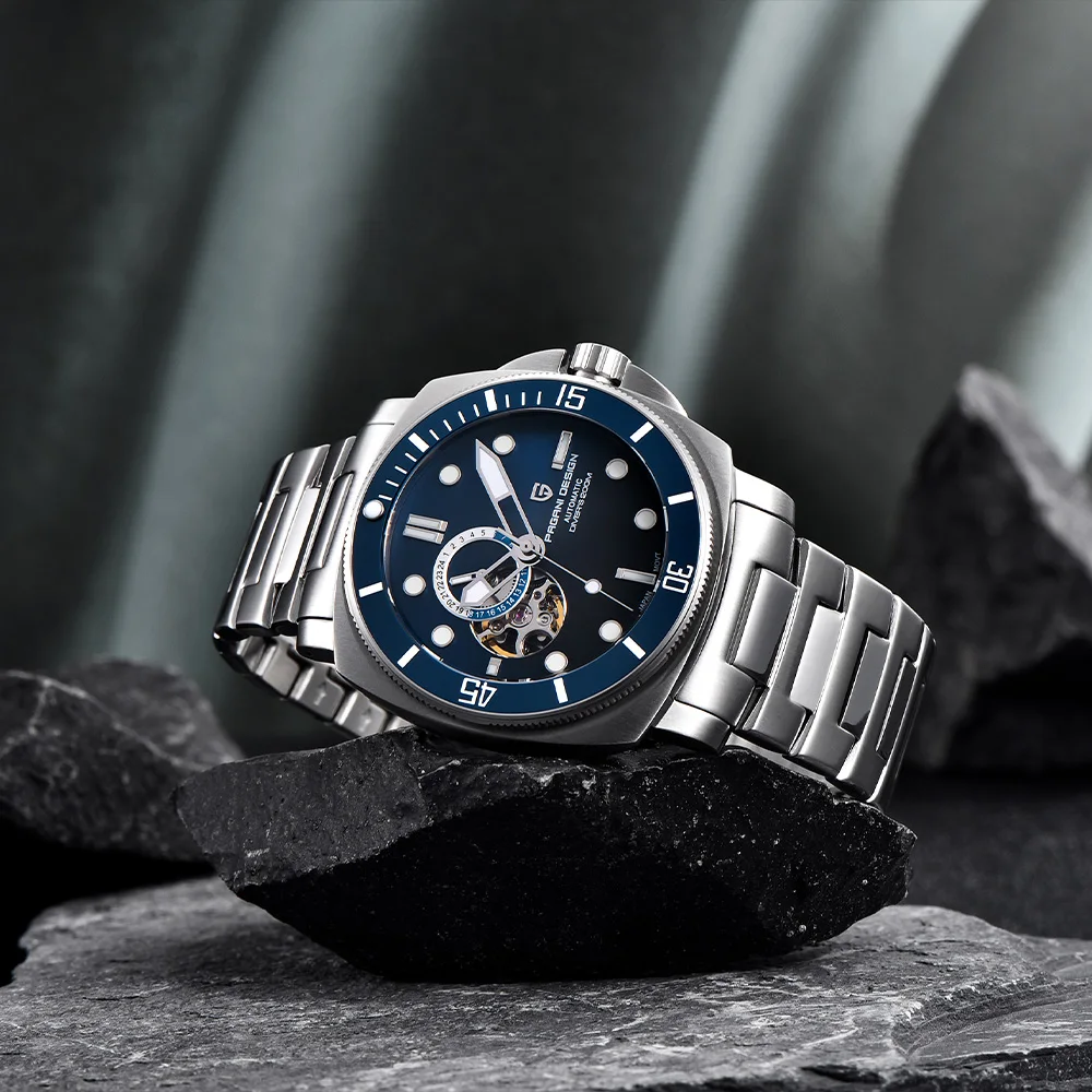 2025PAGANI DESIGN 43mm fashion men's automatic mechanical watch top AR sapphire mirror NH39 waterproof 200m men's watch gift box