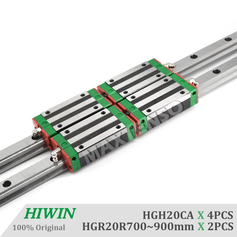 

HIWIN HGR20CA High Precision Linear Guide Rail and Blocks Carriage 700 800 900mm Linear Guideways Machine Centers CNC Parts