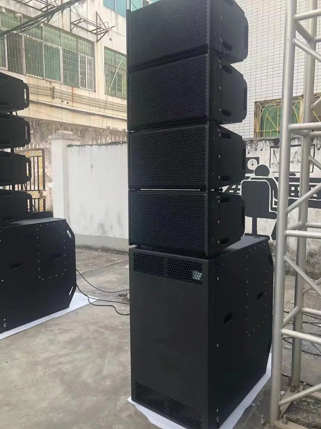 HA2 High-Power Professional Audio Set Single 10-Inch Active Line Array for Wedding Performances Large Stage Sound System