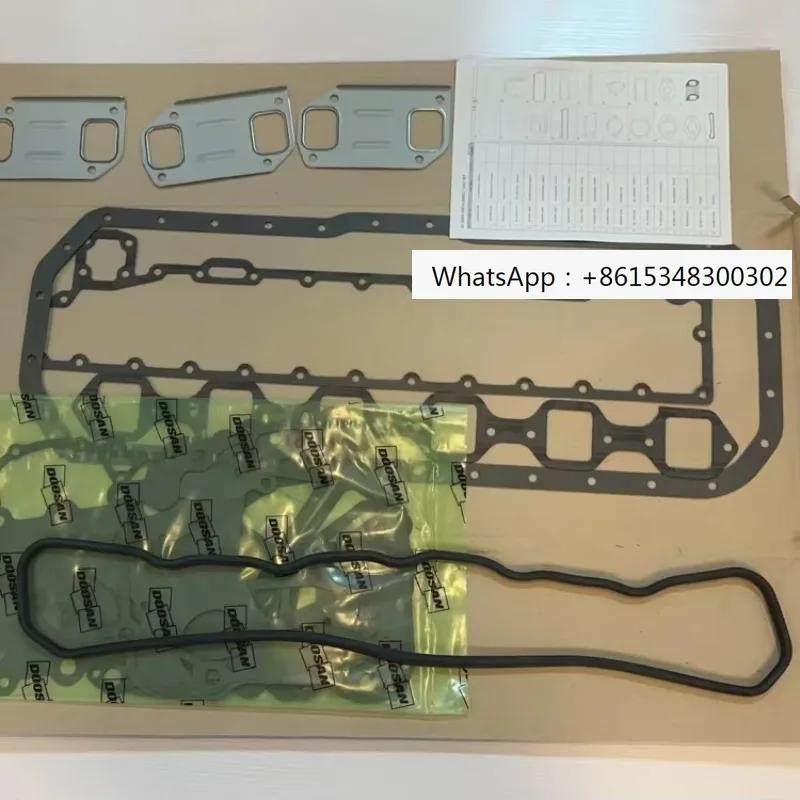 Excavator parts DB58 engine gasket half set development 65.00900-8601S DB58T engine repair kit engine spare gasket set