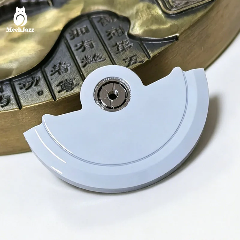 White Enamel Automatic Rotor Oscillating Weight Hammer for NH34 NH35 NH36 NH38 NH39 NH70 4R 6R NE Movement Watch Mod Parts