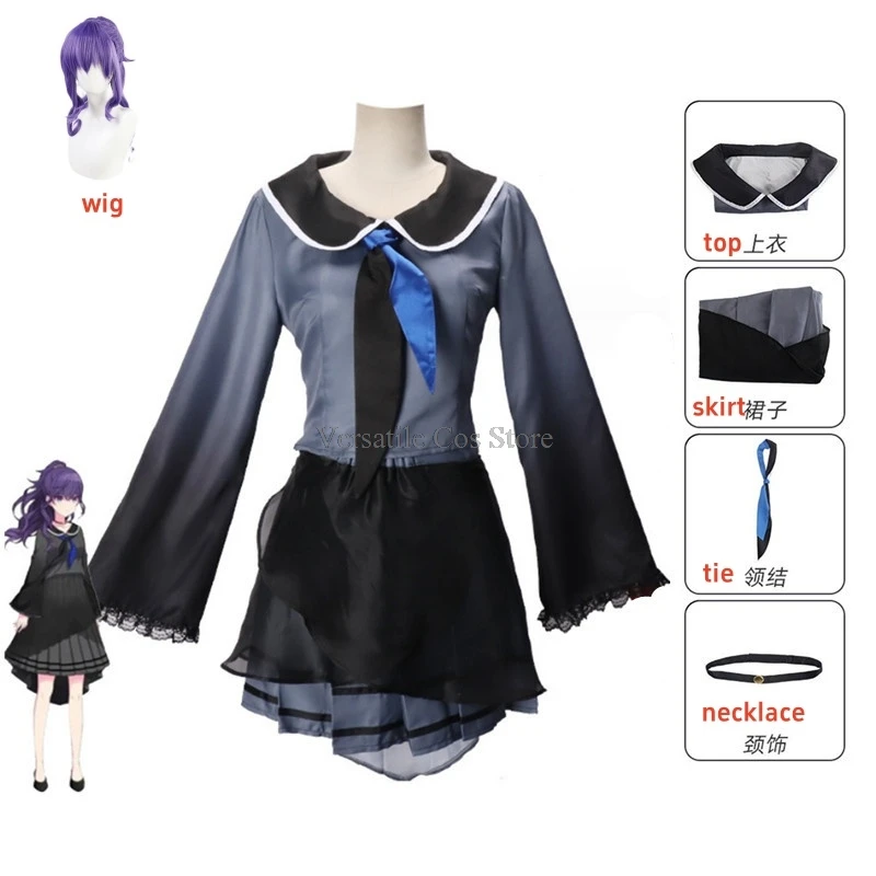 Asahina Mafuyu Cosplay Costume parrucca progetto Anime Sekai colorato Stage Cosplay Halloween Party uniforme per le donne ragazze