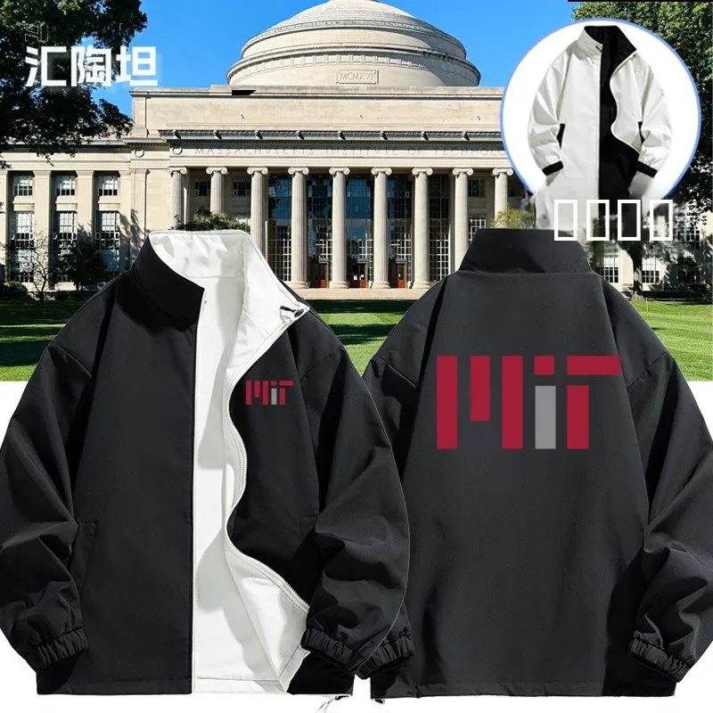 

MIT Academy Double-Sided Wear Jaet ex Autumn Winter Outerwear Windproof Polyester Nylon Cosite Fiber Casual Jaet