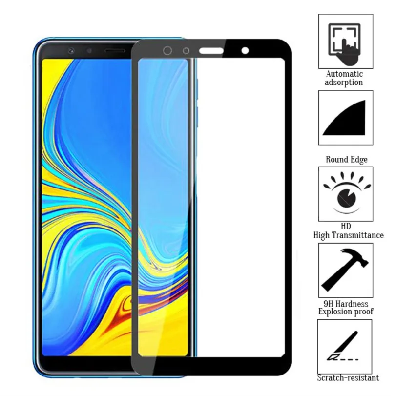 protective glass for samsung a7 2018 a750 a730 screen protector tempered glas on galaxy a 7 7a a72018 750 730 glass safety film