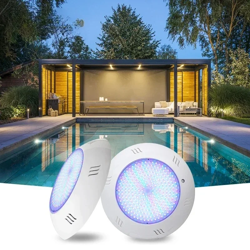 HOTOOK Swimming Pool Lights Waterproof Manufacturers AC/DC12V Submersible Pool Lamp 18W RGB Remote Control Ip68 Underwater Light