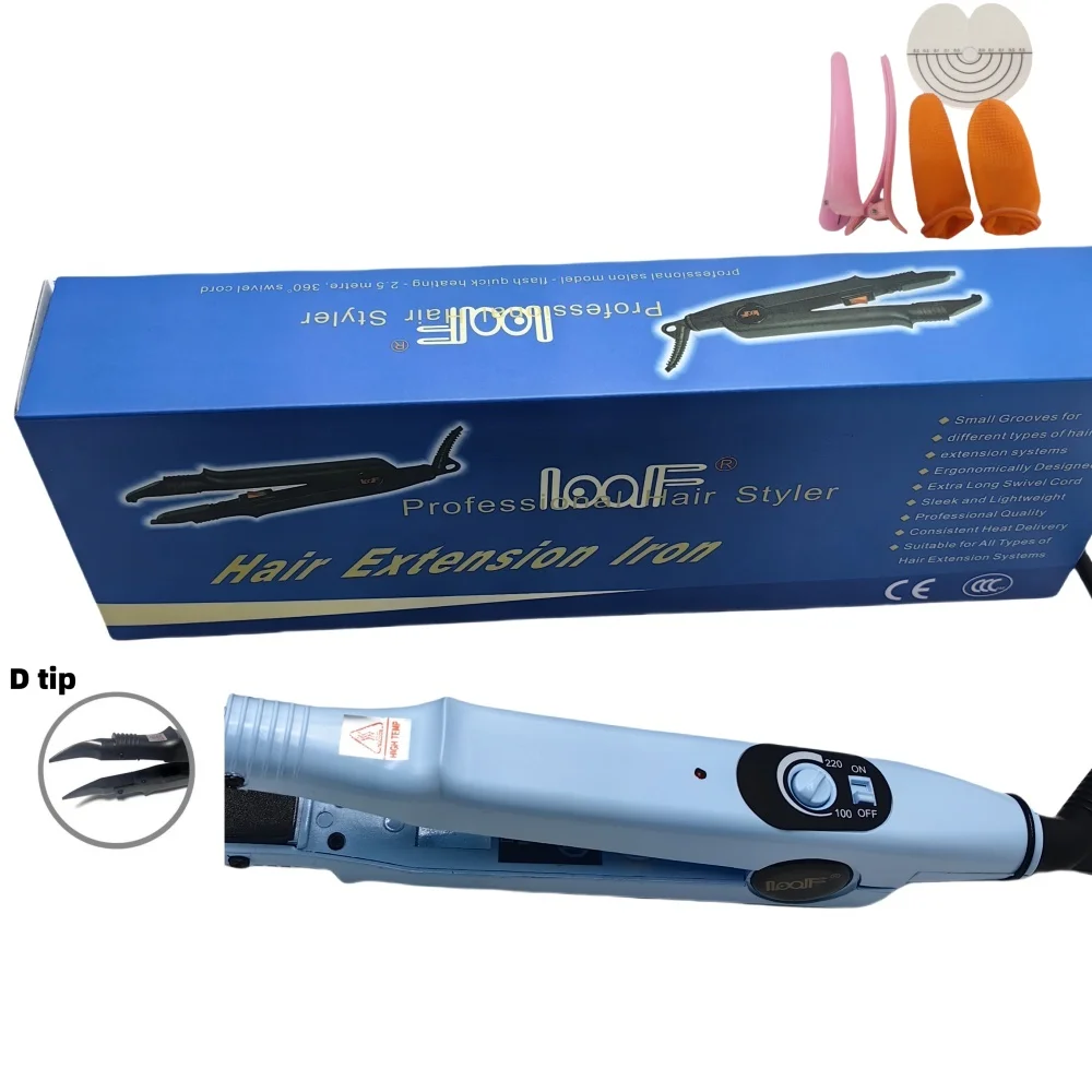 611D，professional hairdressing installation tool， pointed high-temperature mini seamless hair extension tool,