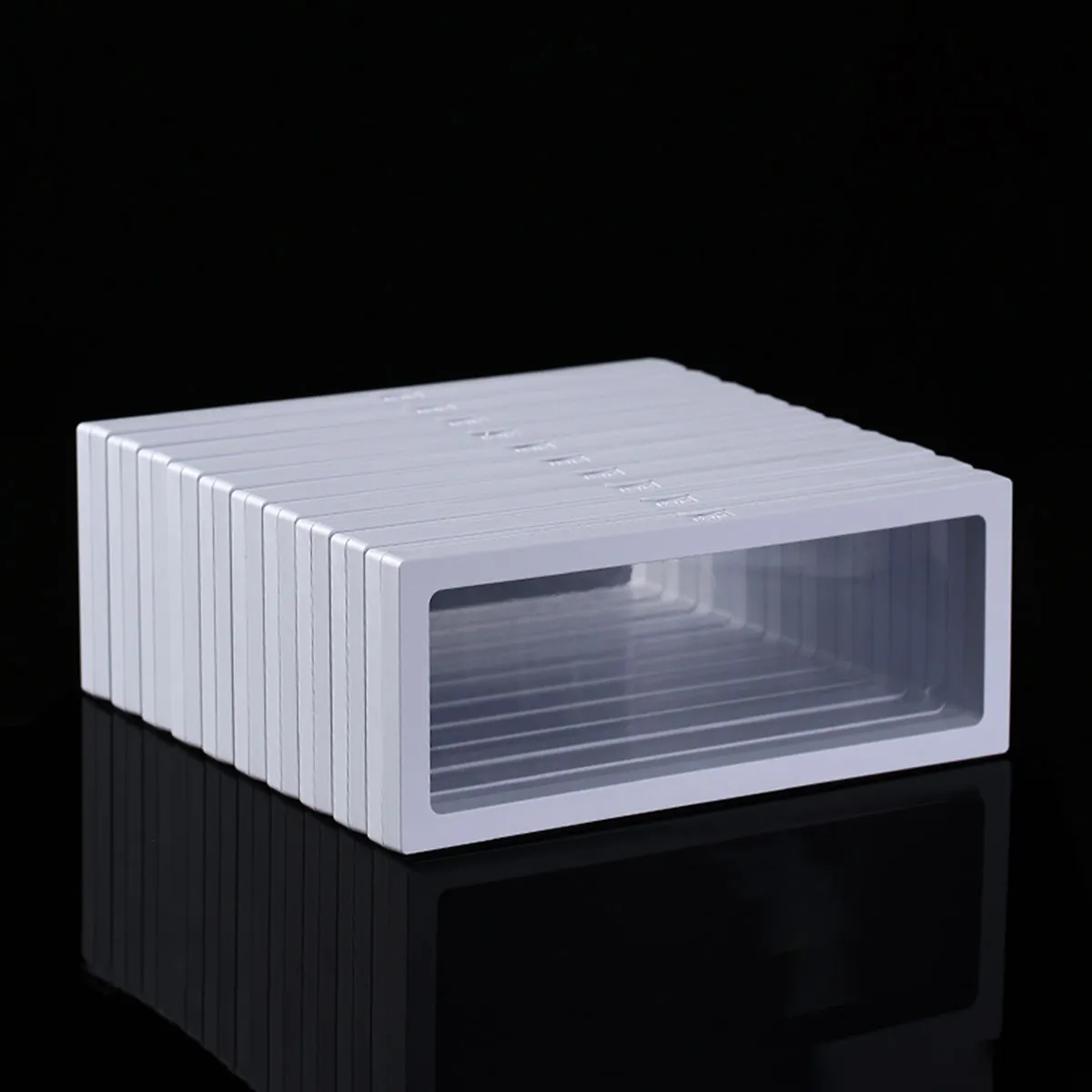 10pcs Transparent Floating Frame Display Rack, Jewelry Box