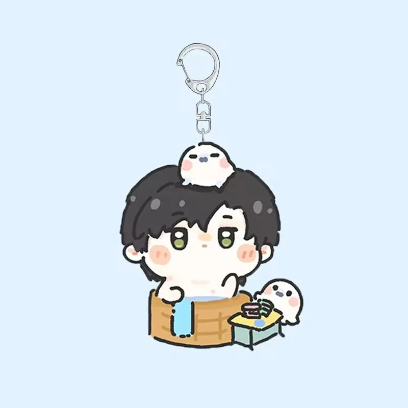 "Love and Deep Space" Cute homemade acrylic keychain schoolbag pendant around Gu Zili