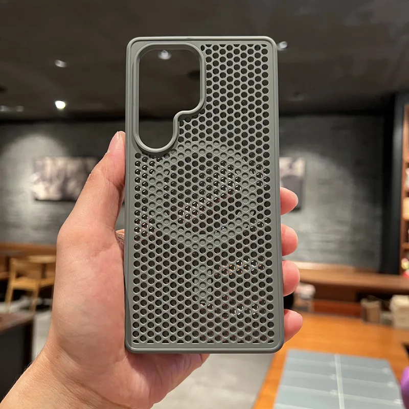 Thermolysis cellular hollow out Magnetic Back Case For Samsung Galaxy S22 S23 S24 S25 Ultra Soft Shockproof Rugged Cover