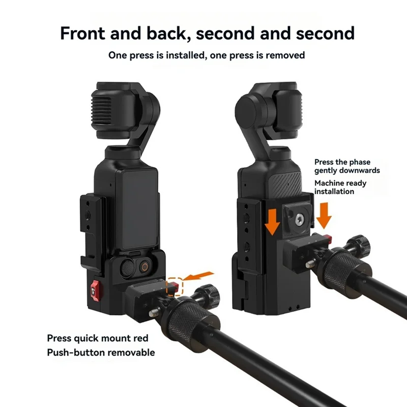

Практичная защитная рамка для DJI OSMO POCKET 3, алюминиевый удлинительный адаптер с быстросъемной подставкой, корпус для крепления на холодный башмак