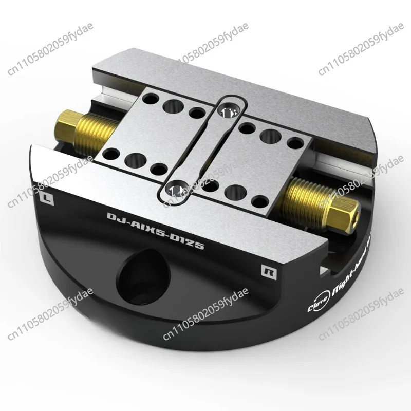 Four or five axis quick change fixture zero point disc type integral self-centering concentric vice