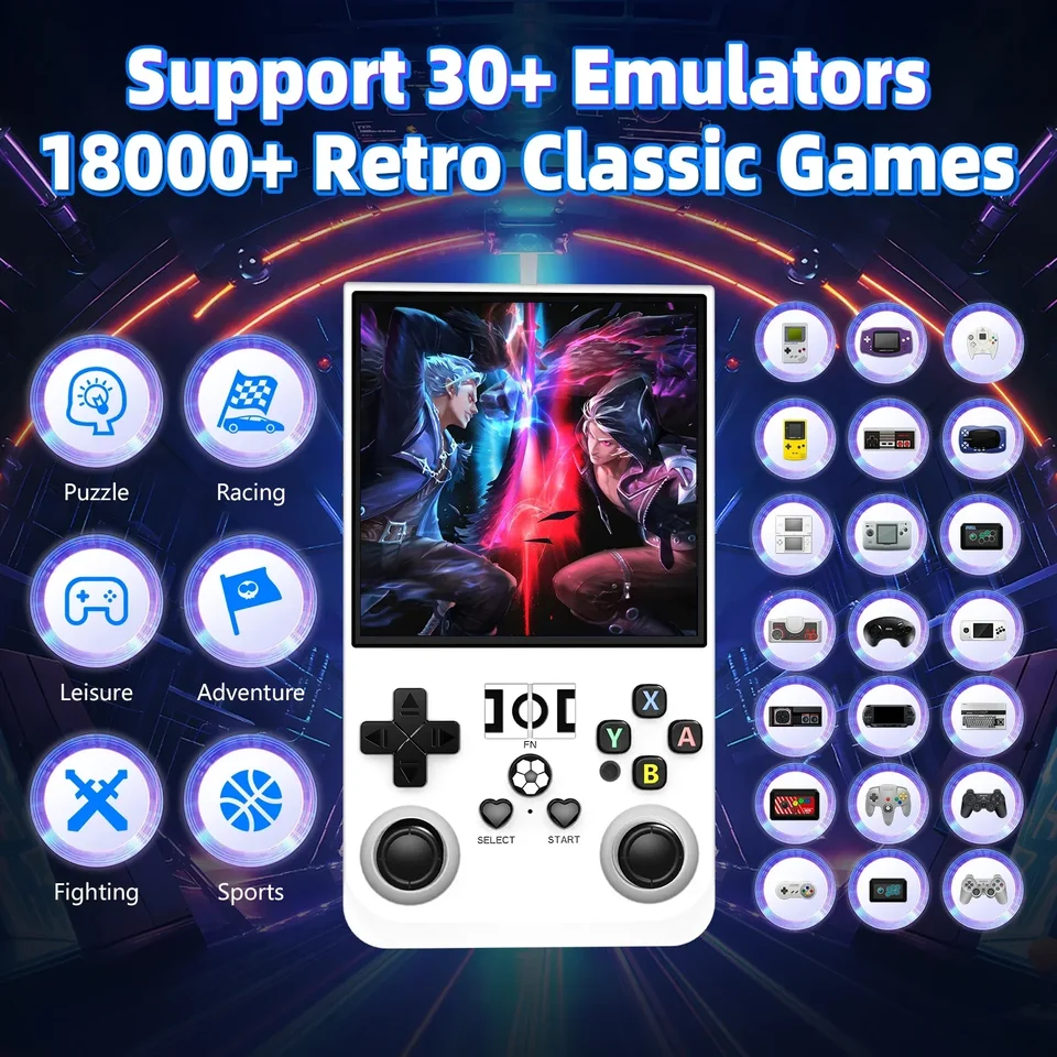 R36MAX 64G 128G Handheld Game Console Linux System Portable Pocket