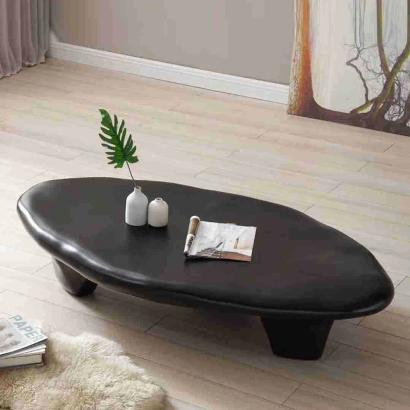 Cobble-shaped coffee table 2022 new designer personality art B&B FRP creative tea table