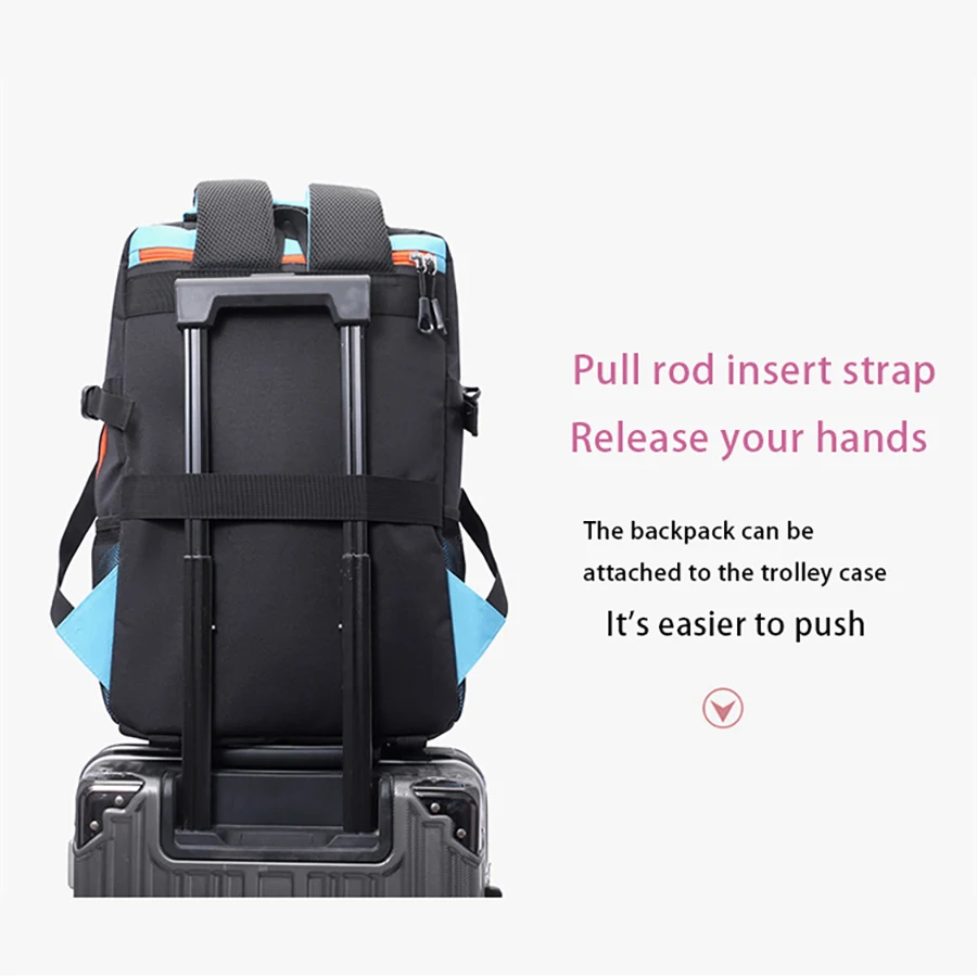 1 Piece Sports Backpack, Unisex Yoga Fitness Bag, Large Capacity Expandable Badminton Racket Bag, Ball, Sports Shoe Storage Bag, Student School Bag, Computer Bag
