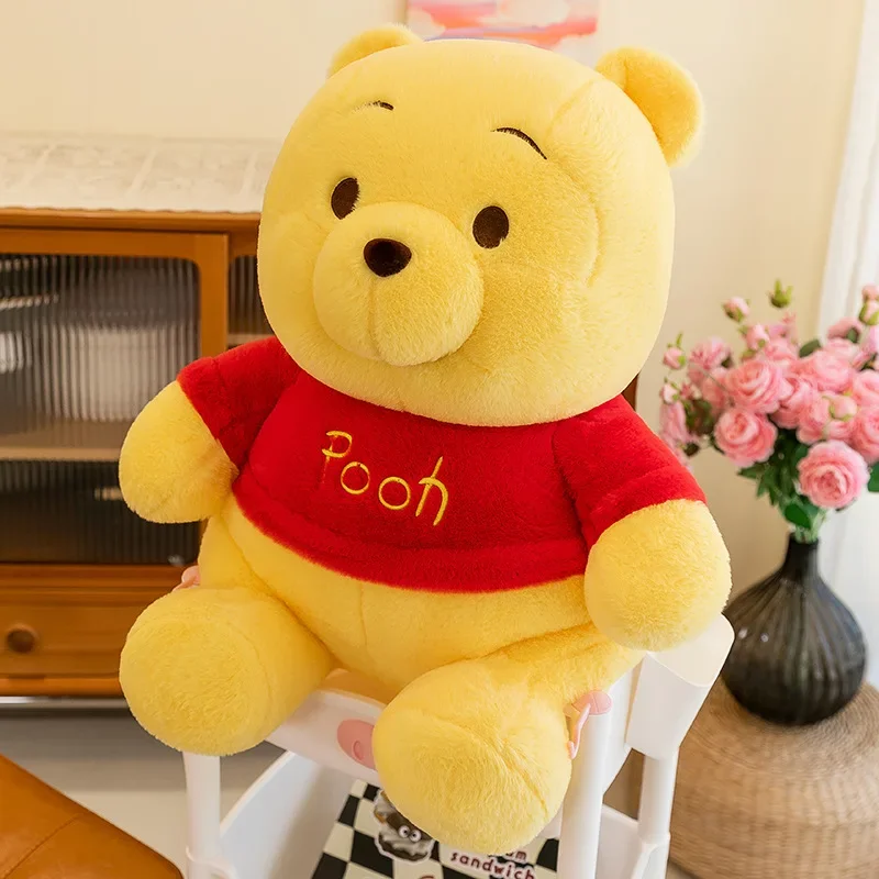 25/50cm Disney Winnie The Pooh Plush Toys Cute Large Stuffed Toys Cartoon Stuffed Anime Plushie Big Bear Doll Xmas Gift for Kids