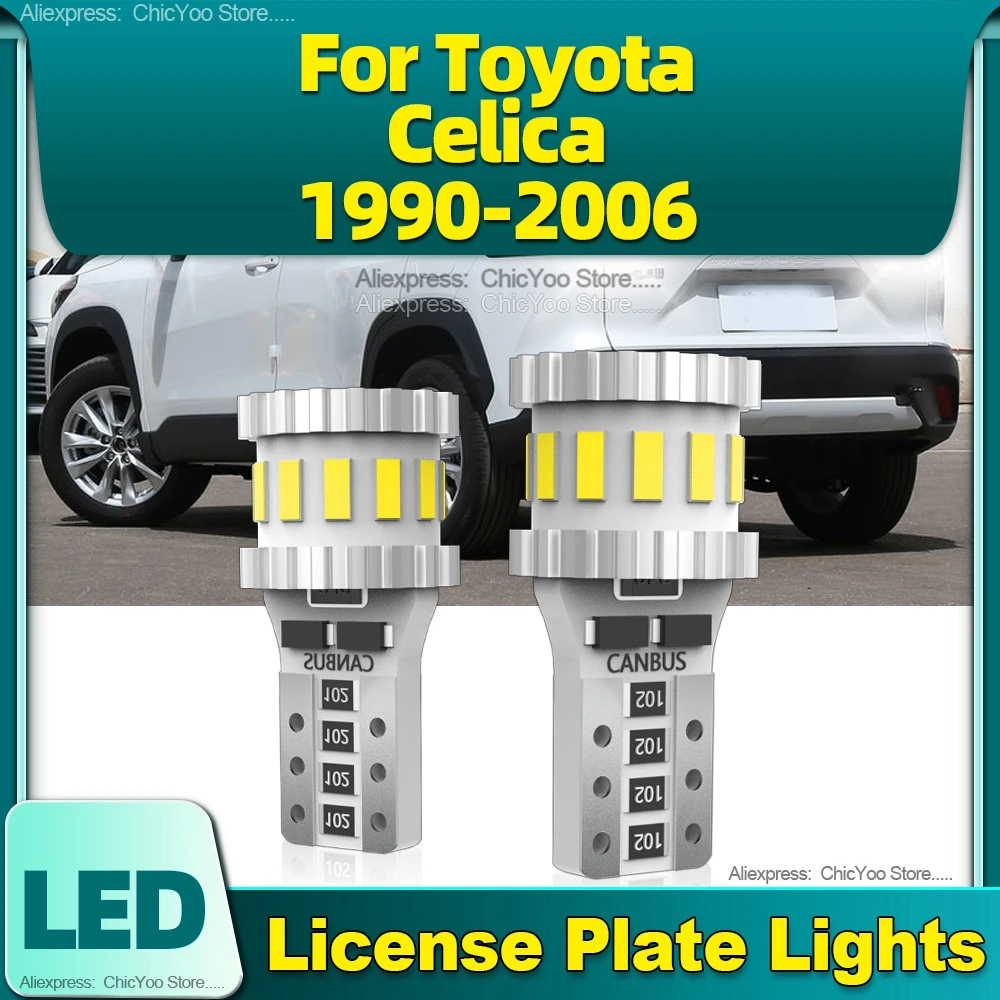 

2Pcs Auto Canbus Car LED License Plate Light T10 W5W Plug-N-Play For Toyota Celica 1990 1991 1992 1993 1994 1995 1996 1997-2006