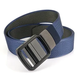 105-150cm Plus Size Long Breathable Quick Drying Double-sided Canvas Belt Dual Color Nylon Waistbands Versatile Rotatable Belt