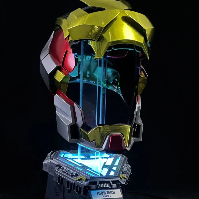 1:1 Iron Man MK17 Helmet With Jarvis Voice Control Electric Wearable Auto Open Close Mechanical Full Face Collectible