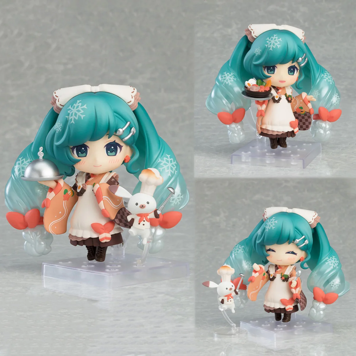 

10 см Gsc 2339 Hatsune Miku Аниме Фигурки Snow Miku Winter Feast Ver Настольный орнамент Коллекция Модель игрушки для взрослых и детей Рождественские подарки