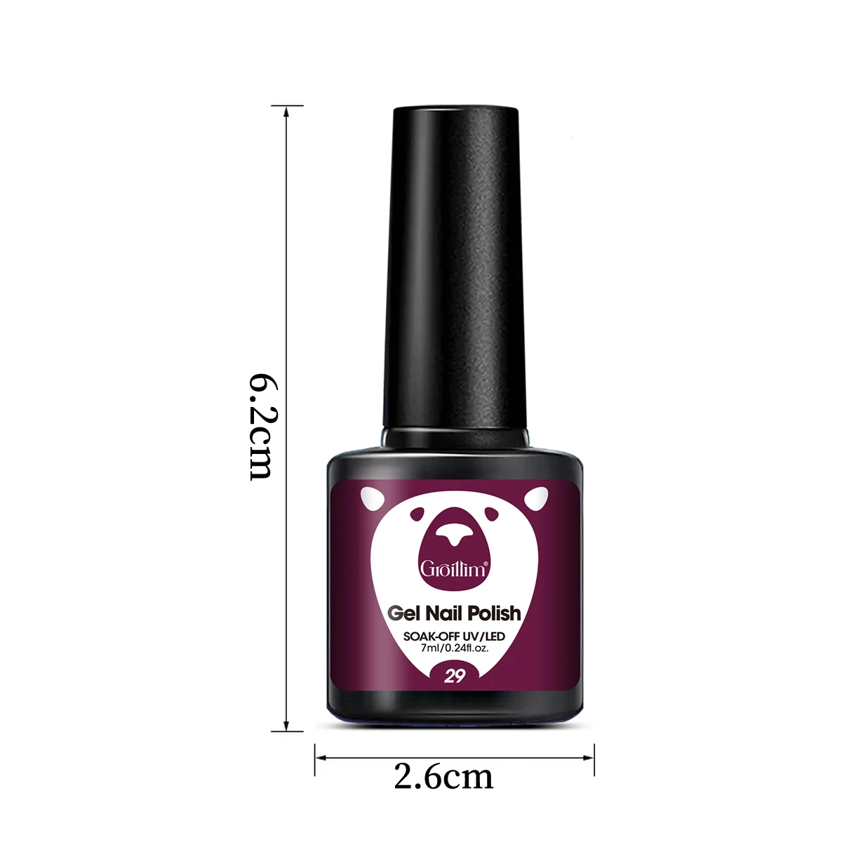 Nuovo smalto per unghie in tinta unita 0,24 once * conduzione di calore per unghie singole, ad alta durata dell'acqua, per uso in salone di bellezza per unghie fai da te